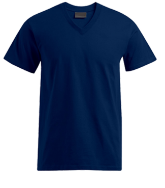 T-Shirt V Dunkelblau | L