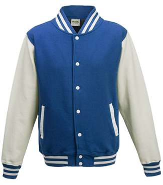 Kinder College Jacke Blau/Weiß | XL