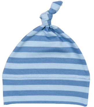Babymütze mit Streifen Blau/Dunkelblau | One size
